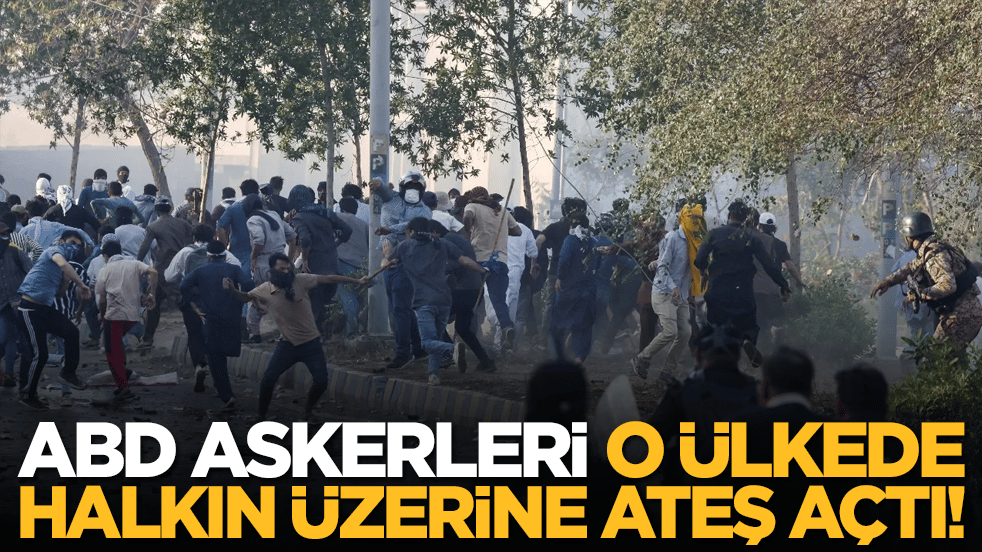 ABD askerleri o ülkede halkın üzerine ateş açtı!