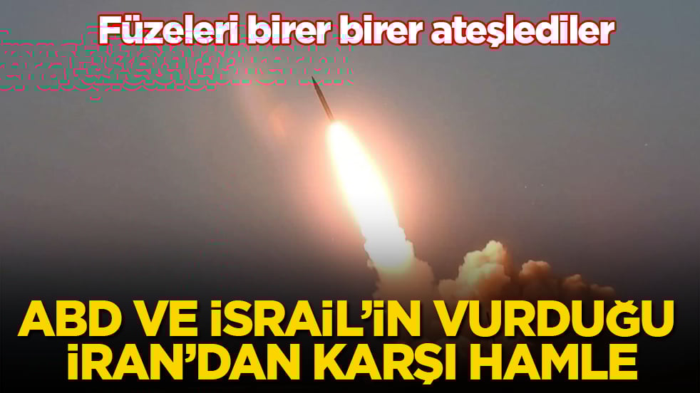 ABD ve İsrail’in vurduğu İran’dan karşı hamle! Füzeleri birer birer ateşlediler