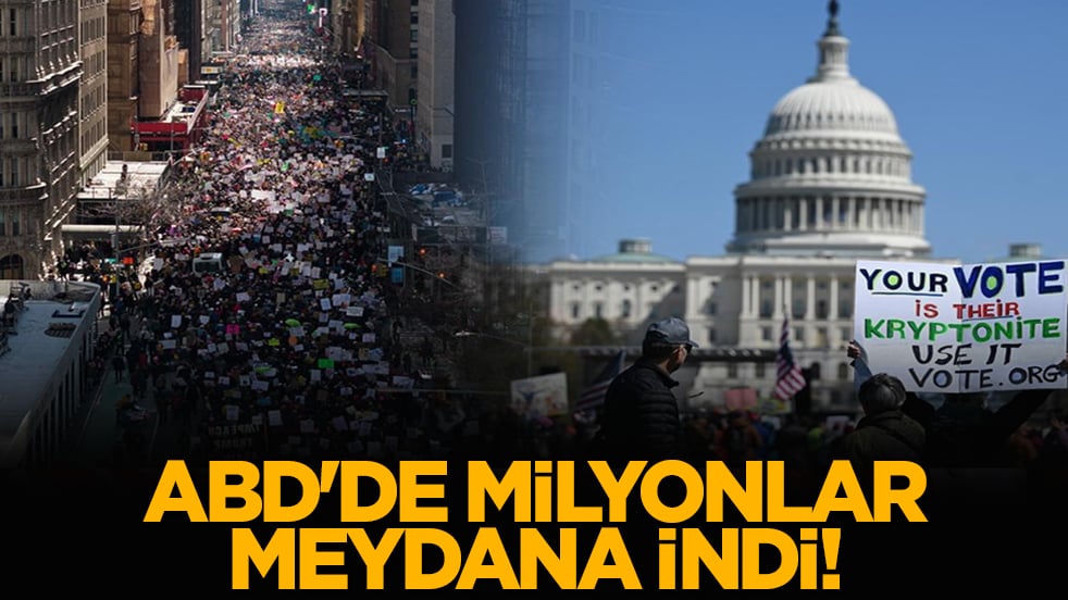 ABD'de milyonlar meydana indi!