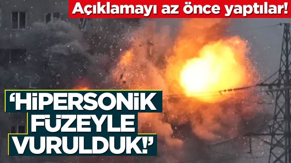 Açıklamayı az önce yaptılar! 'Hipersonik füzeyle vurulduk!'
