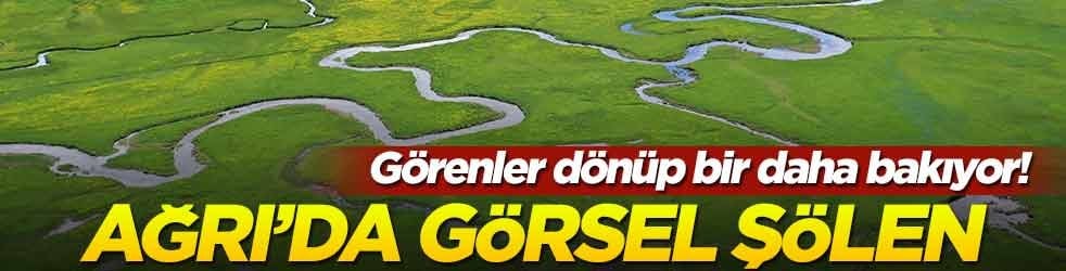 Ağrı'da görsel şölen: Görenler dönüp bir daha bakıyor!