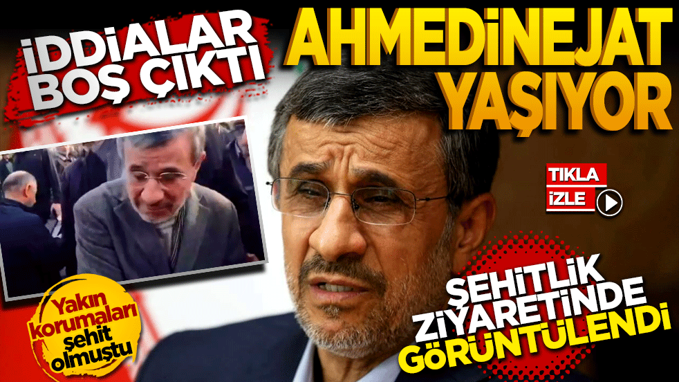 Ahmedinejad yaşıyor! Şehitlik ziyaretinde görüntülendi