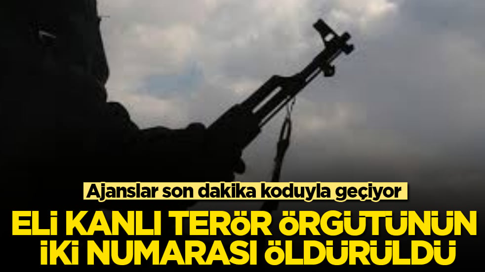 Ajanslar son dakika koduyla geçiyor! Eli kanlı terör örgütünün iki numarası öldürüldü