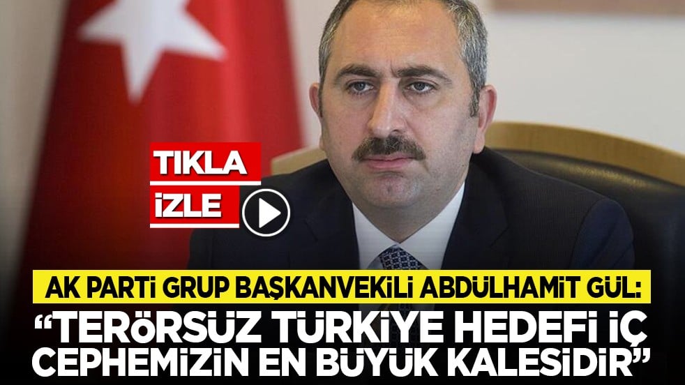 AK Parti Grup Başkanvekili Abdülhamit Gül: Terörsüz Türkiye hedefi iç cephemizin en büyük kalesidir