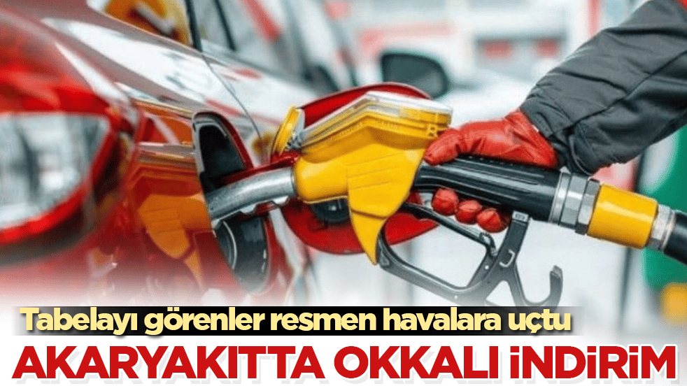 Akaryakıtta okkalı indirim! Tabelayı görenler resmen havalara uçtu