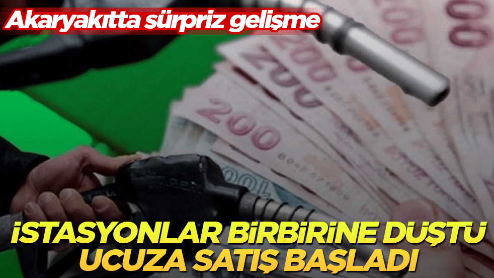 Akaryakıtta sürpriz gelişme: İstasyonlar birbirine düştü, ucuza satış başladı