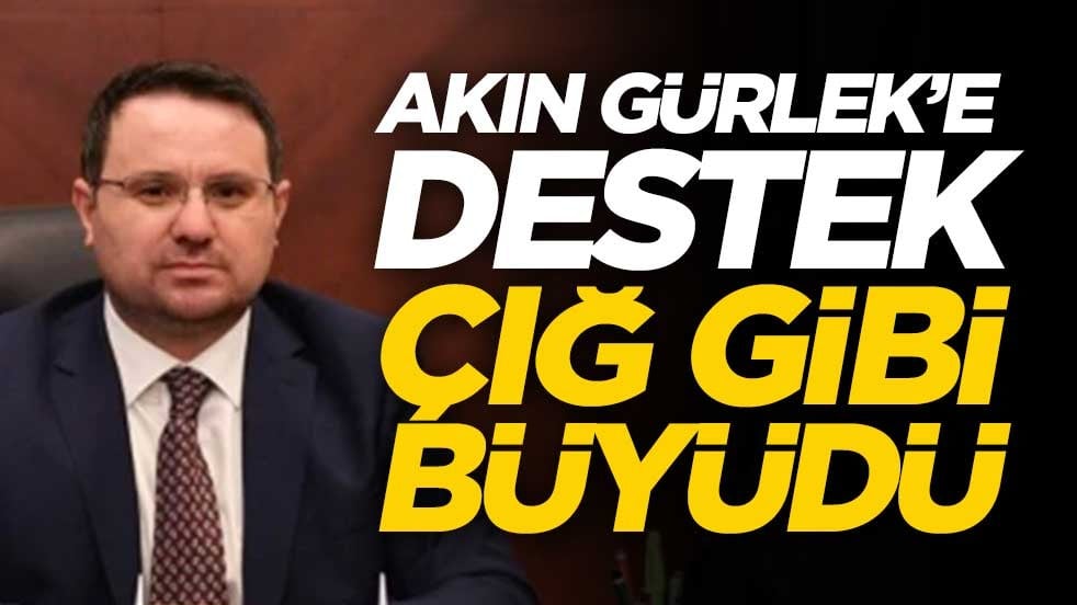 Akın Gürlek'e destek çığ gibi büyüdü