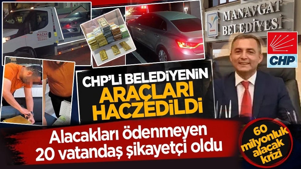 Alacakları ödenmeyen 20 vatandaş şikayetçi oldu: CHP'li belediyenin araçları haczedildi