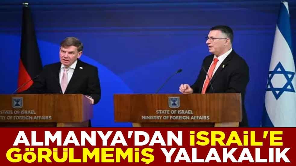 Almanya'dan İsrail'e görülmemiş yalakalık