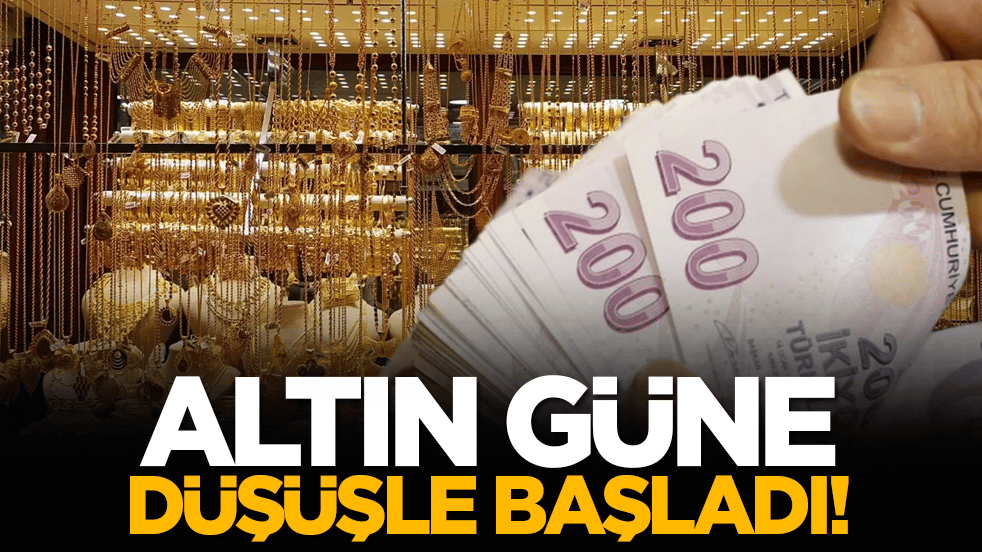 Altın güne düşüşle başladı!