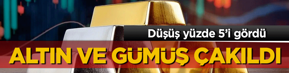 Altın ve Gümüşte Fed Şoku: Sert Düşüş Devam Ediyor