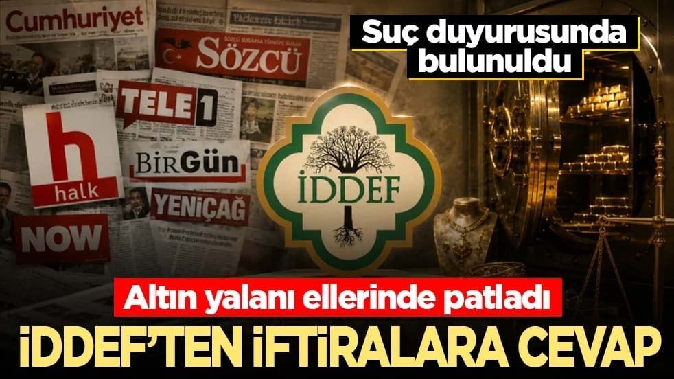 Altın yalanı ellerinde patladı: İDDEF'ten iftiralara cevap