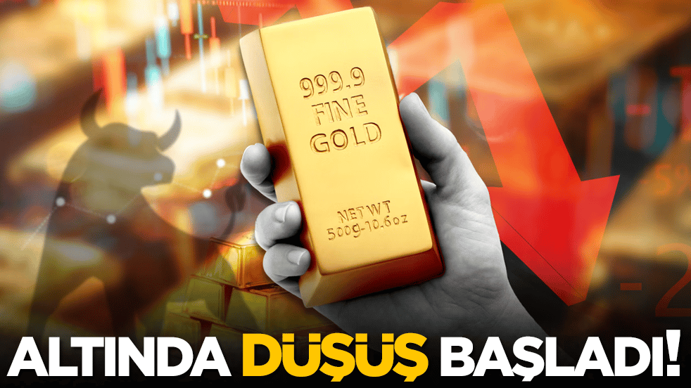Altında düşüş başladı!