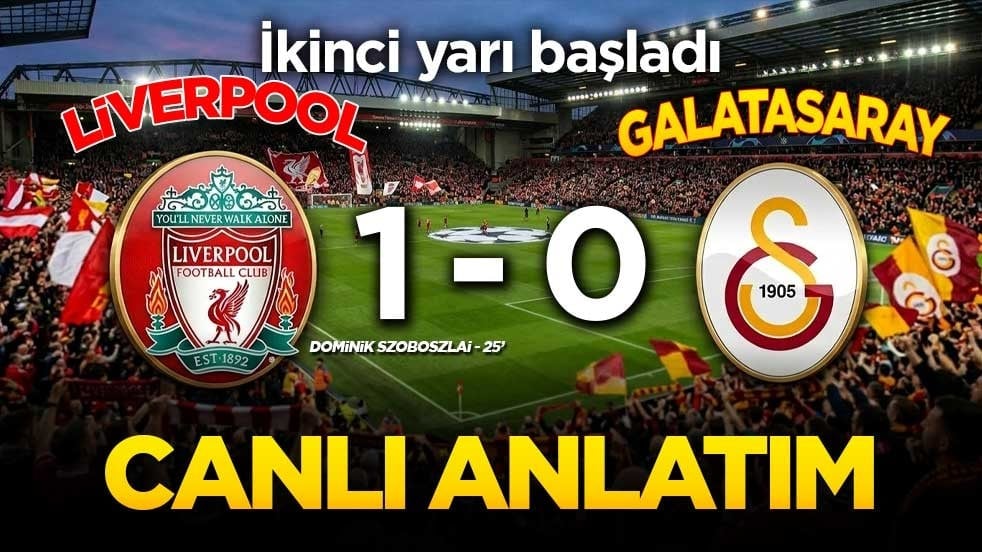 Anfield Road'da dev randevu! Liverpool - Galatasaray maçı canlı anlatımla burada!