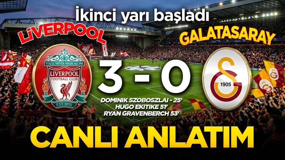 Anfield Road'da dev randevu! Liverpool - Galatasaray maçı canlı anlatımla burada!
