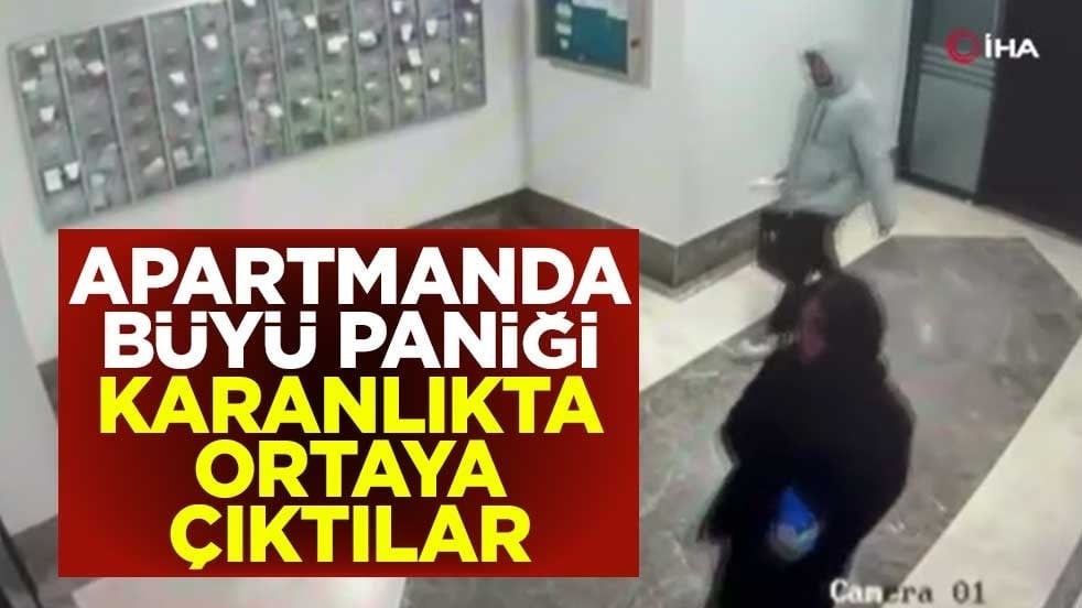 Apartmanda büyü paniği! Karanlıkta ortaya çıktılar, yaptıkları 'pes' dedirtti