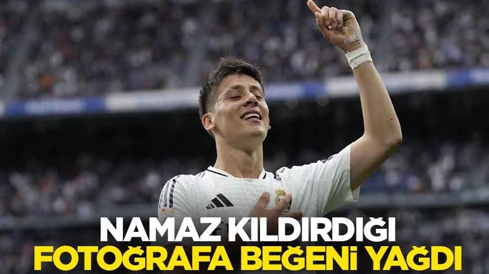 Arda Güler'in namaz kıldırdığı fotoğrafa beğeni yağdı