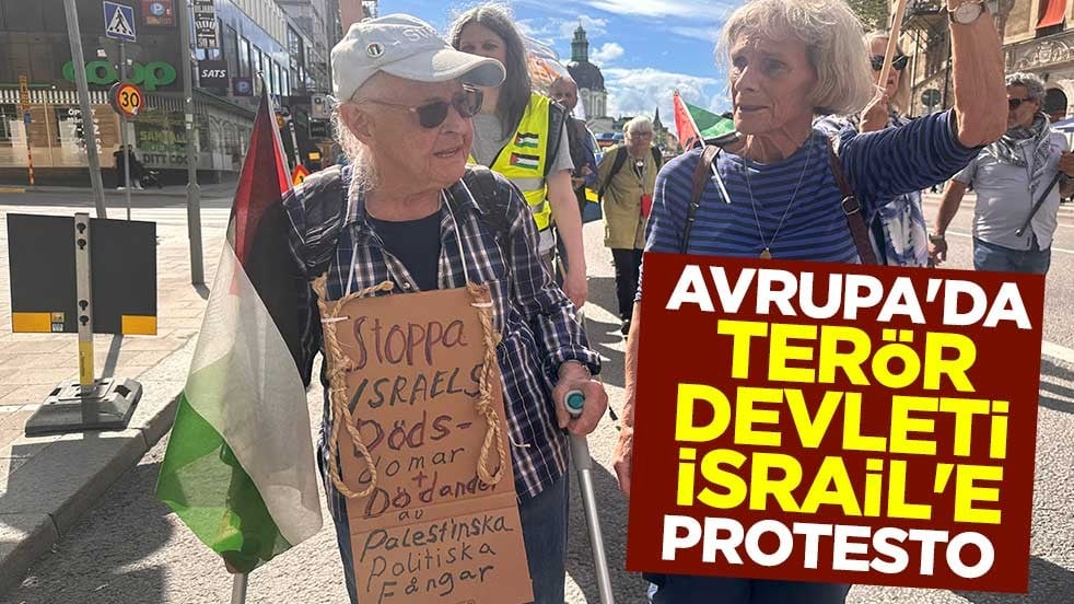 Avrupa'da terör devleti İsrail'e protesto 