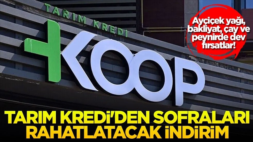 Ayçiçek yağı, bakliyat, çay ve peynirde dev fırsatlar! Tarım Kredi'den sofraları rahatlatacak indirim