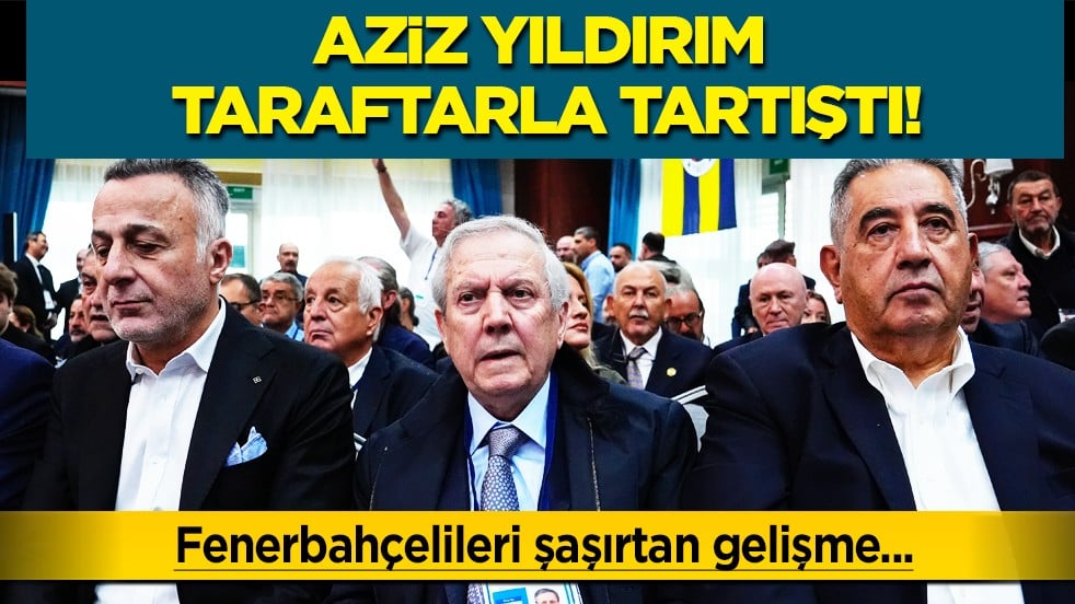 Aziz Yıldırım taraftarla tartıştı: Aykut Kocaman kavgası: O göndermedi, ben gönderdim!