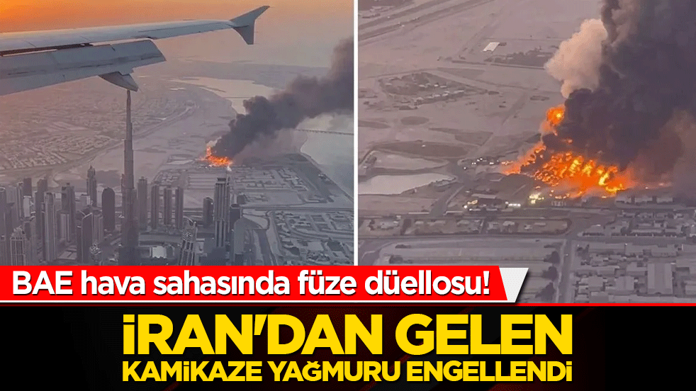 BAE hava sahasında füze düellosu! İran'dan gelen kamikaze yağmuru engellendi!