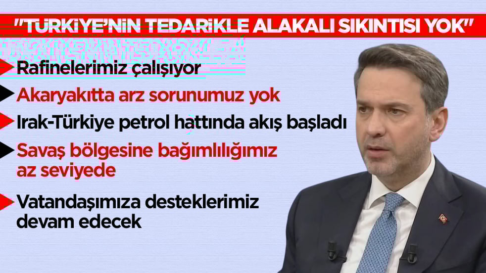 Bakan Bayraktar açıkladı: Enerji arz güvenliğimizde sıkıntı yok