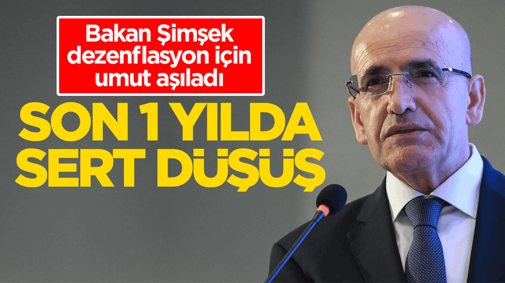 Bakan Şimşek dezenflasyon için umut aşıladı! Son 1 yılda sert düşüş