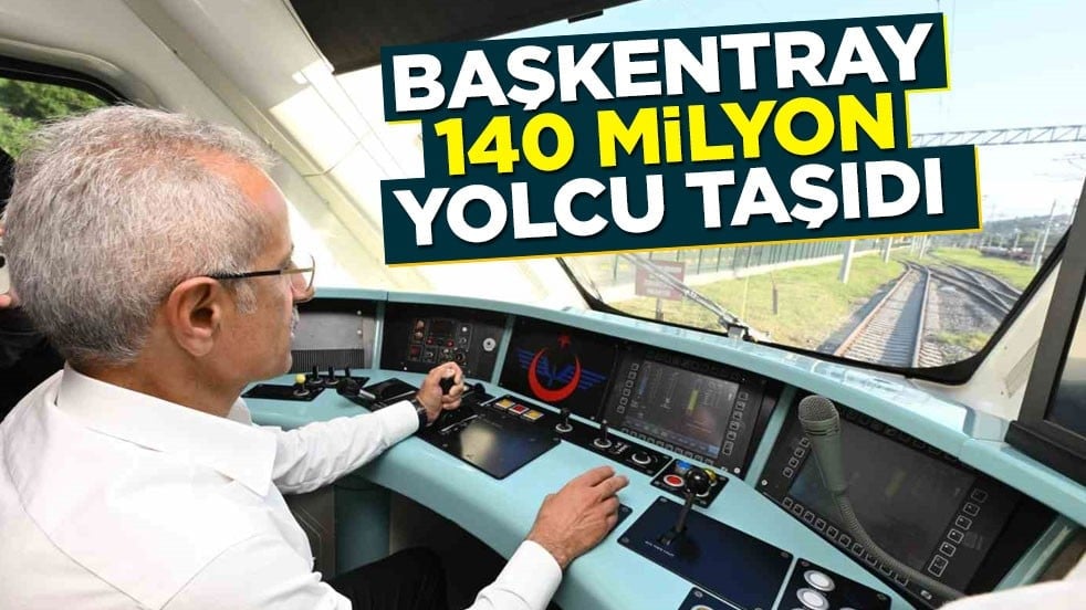 Bakan Uraloğlu Başkentray'ın yolcu sayısını açıkladı! 140,3 milyona ulaştı