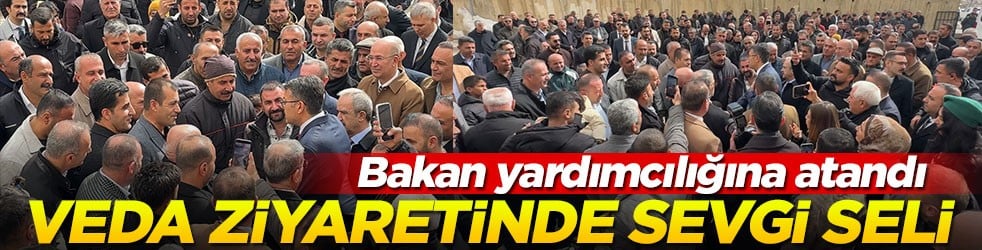 Bakan yardımcılığına atandı... Vali Çelik'e duygusal veda