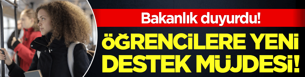 Bakanlık duyurdu: Öğrencilere yeni destek müjdesi!