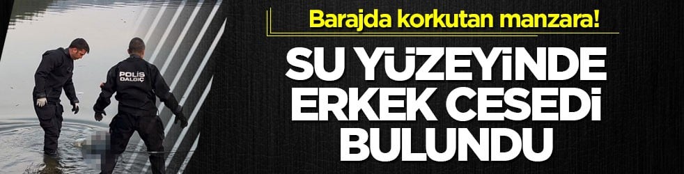 Barajda korkutan manzara! Su yüzeyinde erkek cesedi bulundu