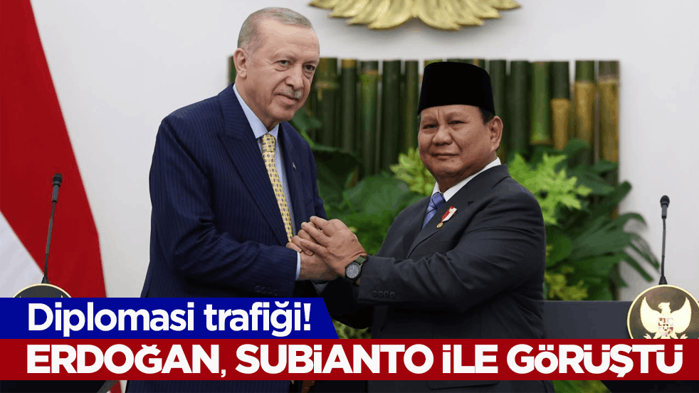 Başkan Erdoğan, Endonezya Cumhurbaşkanı Subianto ile görüştü