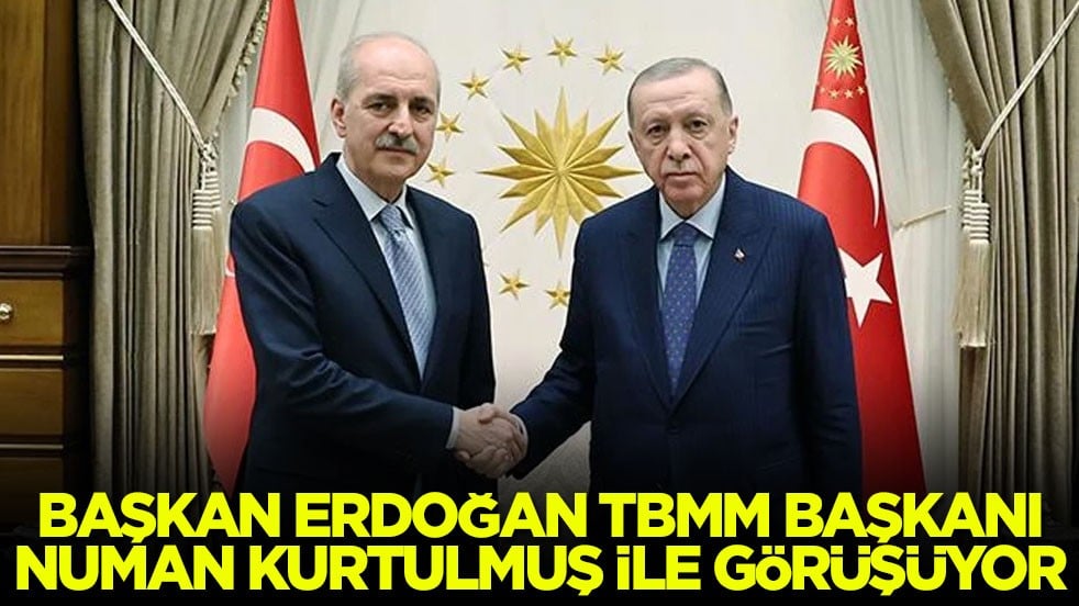 Başkan Erdoğan, Numan Kurtulmuş ile görüşüyor