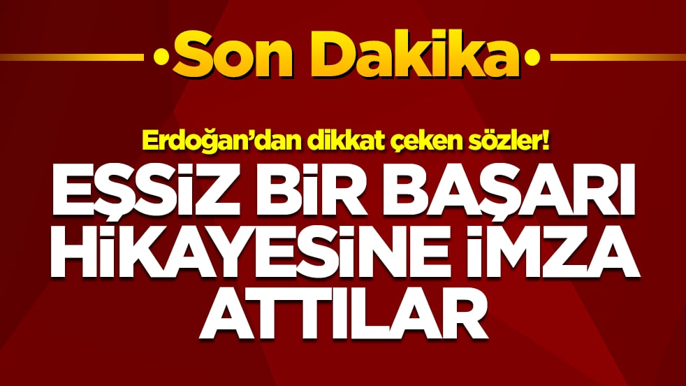 Başkan Erdoğan'dan flaş sözler! -CANLI-