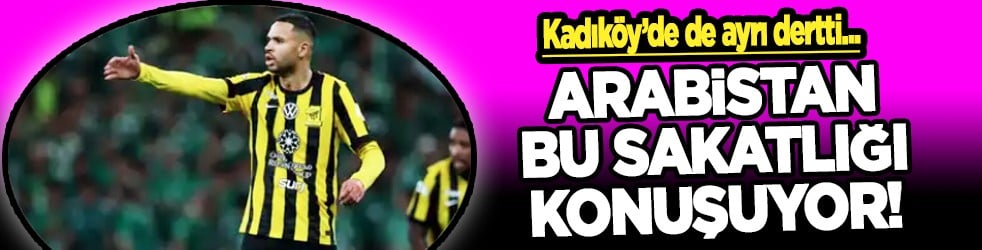 Beklenmedik bir sakatlık: Bir anda 'bitti' artık... Suudi Arabistan bunu konuşuyor