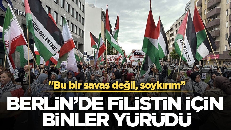 Berlin’de Filistin için binler yürüdü