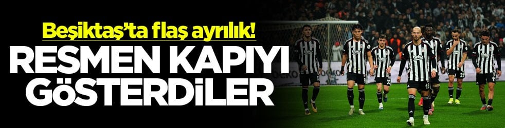 Beşiktaş’ta flaş ayrılık! Resmen kapıyı gösterdiler