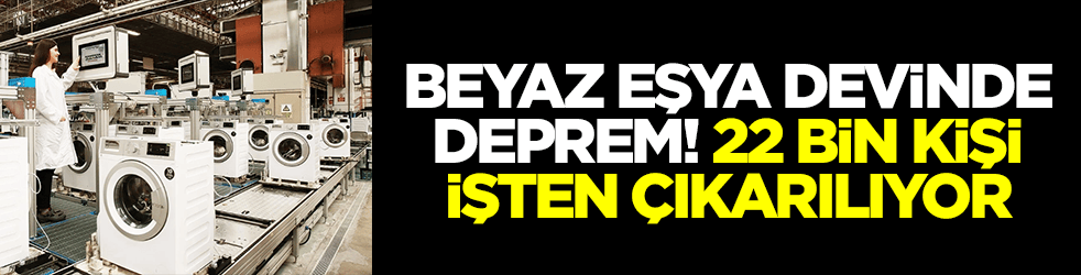 Beyaz eşya devinde deprem! 22 bin kişi işten çıkarılıyor