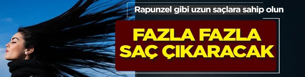 Beyaz saça uygulamaya başladılar: Fazla fazla saç çıkaracak! Rapunzel gibi uzun saçlar çıkıyor!