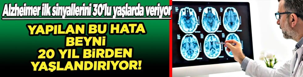 Beyninizi nasıl küçülteceklerini kanıtladılar: Yapılan bu hata beyni 20 yıl birden yaşlandırıyor! 