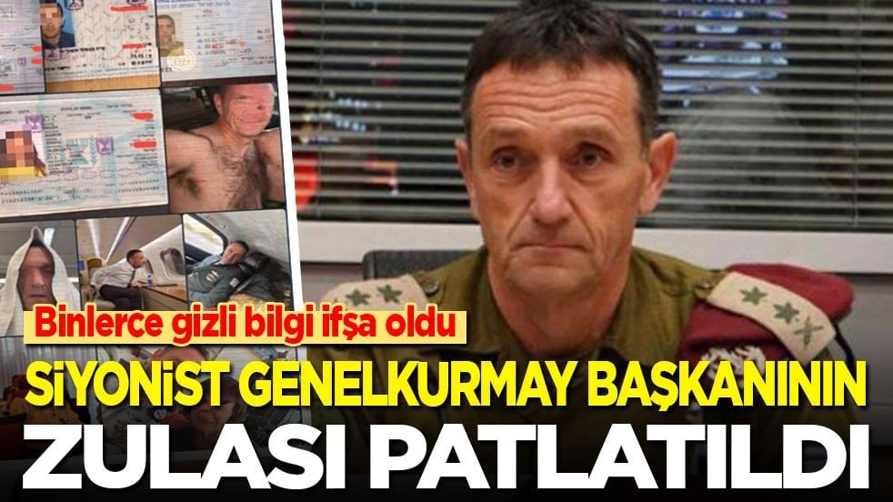 Binlerce gizli bilgi ifşa oldu: Siyonist genelkurmay başkanının zulası patlatıldı