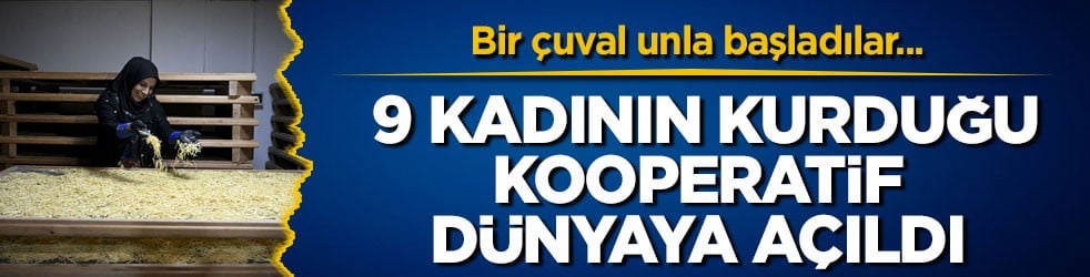 Bir çuval unla başladılar... 9 kadının kurduğu kooperatif dünyaya açıldı