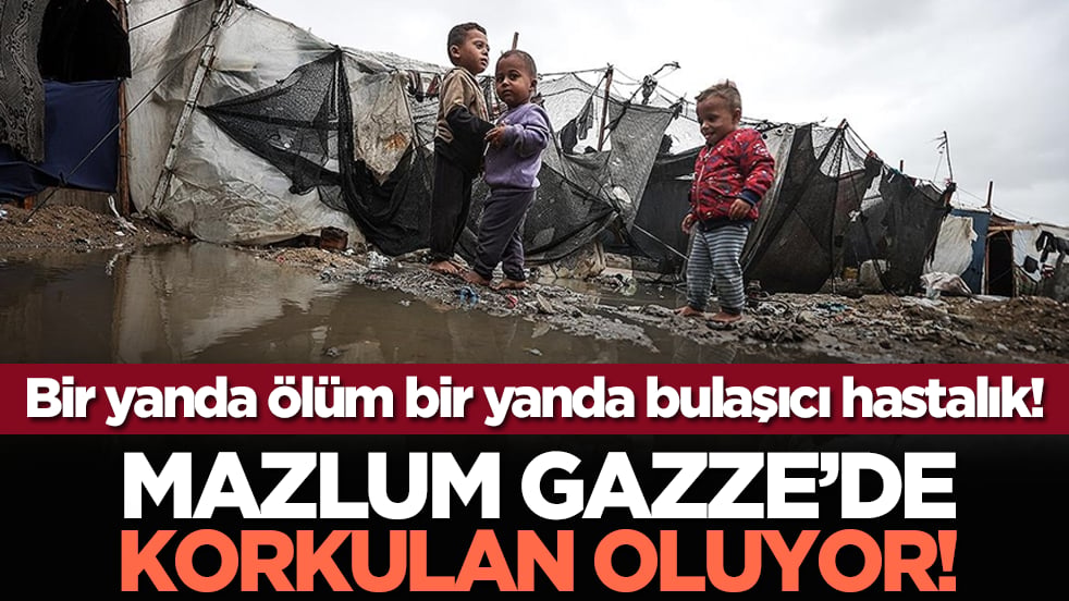 Bir yanda ölüm bir yanda bulaşıcı hastalık! Mazlum Gazze’de korkulan oluyor!