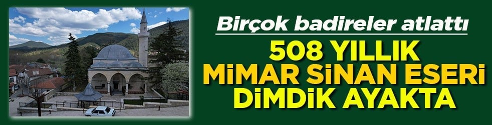 Birçok badireler atlattı 508 yıllık Mimar Sinan eseri dimdik ayakta