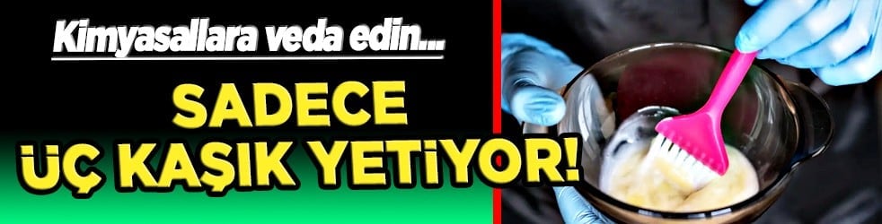 Birkaç basit malzeme ile.. 3 kaşık yetiyor! Saçı sapsarı yapıyor...