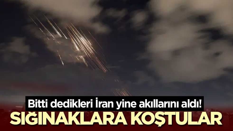 Bitti dedikleri İran yine akıllarını aldı! Sığınaklara koştular
