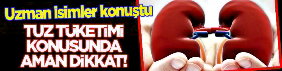 Böbrek sağlığında tuzun rolü ne? Net olarak uzman isimler o ilimizde açıkladılar... 