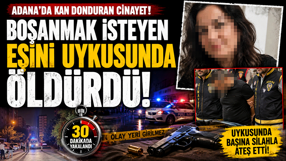 Boşanmak isteyen eşini uykusunda öldürdü! Katil koca 30 dakikada yakalandı
