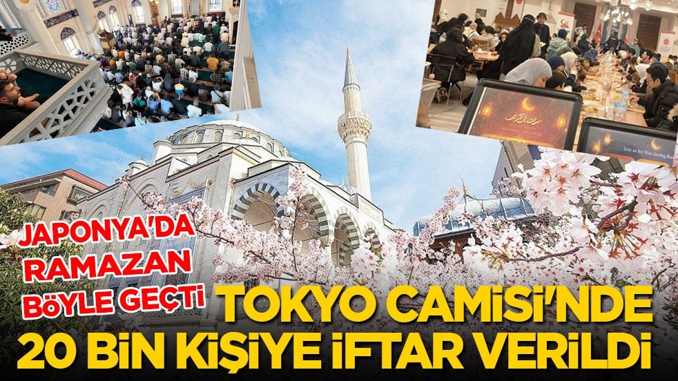 Böyle geçti Ramazan Japonya’da! Tokyo Camisi'nde 20 bin kişi iftar sofrasında ağırlandı…
