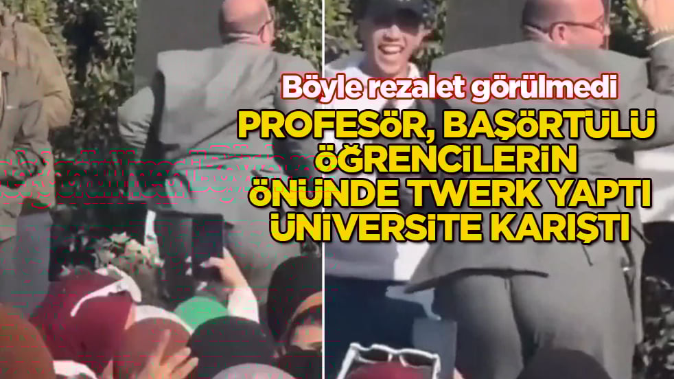 Böyle rezalet görülmedi! Profesör, başörtülü ilahiyat öğrencilerinin önünde twerk yaptı, üniversite karıştı